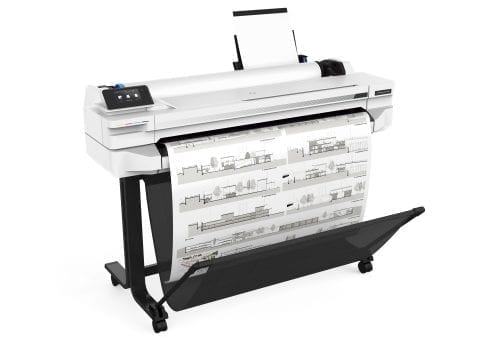 HP DesignJet T530 36-Inch Printer Right Facing