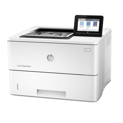 HP LaserJet Managed E50045dw Mono A4 Printer Left View web