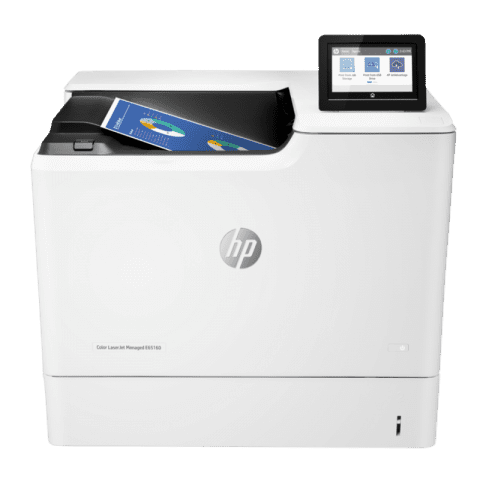 HP LaserJet Managed E65160dn Colour A4 Printer Front View web