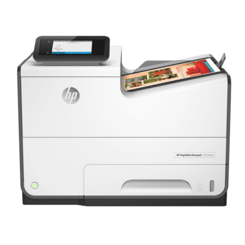 HP PageWide Managed P55250dw Colour A4 Printer Front View web