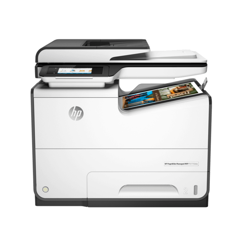 HP PageWide Managed P57750dw Colour A4 Multifunction Printer Front View web